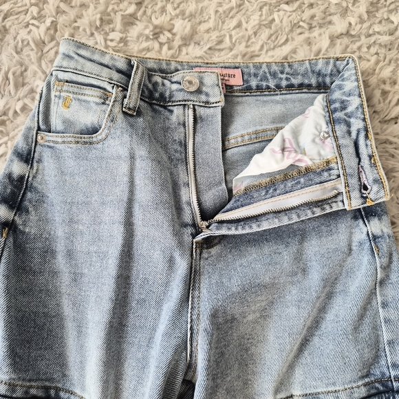 NWOT Juicy Couture Y2K Cargo Jeans w/ Pink Logo Back Pockets | Size 0 / 24 - Picture 11 of 16